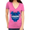 Tultex 214 - Ladies' Slim Fit Fine Jersey V-Neck Thumbnail