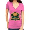 Tultex 214 - Ladies' Slim Fit Fine Jersey V-Neck Thumbnail