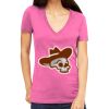 Tultex 214 - Ladies' Slim Fit Fine Jersey V-Neck Thumbnail