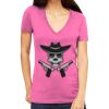Tultex 214 - Ladies' Slim Fit Fine Jersey V-Neck Thumbnail