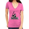 Tultex 214 - Ladies' Slim Fit Fine Jersey V-Neck Thumbnail