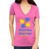 Tultex 214 - Ladies' Slim Fit Fine Jersey V-Neck Thumbnail