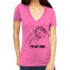 Tultex 214 - Ladies' Slim Fit Fine Jersey V-Neck Thumbnail