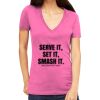 Tultex 214 - Ladies' Slim Fit Fine Jersey V-Neck Thumbnail