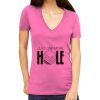 Tultex 214 - Ladies' Slim Fit Fine Jersey V-Neck Thumbnail