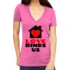 Tultex 214 - Ladies' Slim Fit Fine Jersey V-Neck Thumbnail
