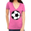 Tultex 214 - Ladies' Slim Fit Fine Jersey V-Neck Thumbnail