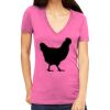 Tultex 214 - Ladies' Slim Fit Fine Jersey V-Neck Thumbnail