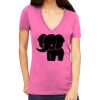 Tultex 214 - Ladies' Slim Fit Fine Jersey V-Neck Thumbnail