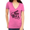 Tultex 214 - Ladies' Slim Fit Fine Jersey V-Neck Thumbnail