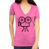 Tultex 214 - Ladies' Slim Fit Fine Jersey V-Neck Thumbnail
