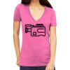 Tultex 214 - Ladies' Slim Fit Fine Jersey V-Neck Thumbnail