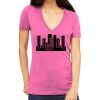 Tultex 214 - Ladies' Slim Fit Fine Jersey V-Neck Thumbnail