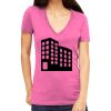 Tultex 214 - Ladies' Slim Fit Fine Jersey V-Neck Thumbnail