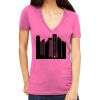 Tultex 214 - Ladies' Slim Fit Fine Jersey V-Neck Thumbnail