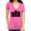 Tultex 214 - Ladies' Slim Fit Fine Jersey V-Neck Thumbnail