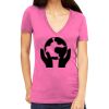 Tultex 214 - Ladies' Slim Fit Fine Jersey V-Neck Thumbnail