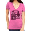 Tultex 214 - Ladies' Slim Fit Fine Jersey V-Neck Thumbnail