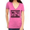 Tultex 214 - Ladies' Slim Fit Fine Jersey V-Neck Thumbnail