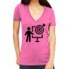 Tultex 214 - Ladies' Slim Fit Fine Jersey V-Neck Thumbnail
