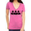 Tultex 214 - Ladies' Slim Fit Fine Jersey V-Neck Thumbnail