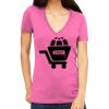 Tultex 214 - Ladies' Slim Fit Fine Jersey V-Neck Thumbnail