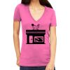 Tultex 214 - Ladies' Slim Fit Fine Jersey V-Neck Thumbnail