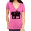 Tultex 214 - Ladies' Slim Fit Fine Jersey V-Neck Thumbnail