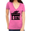 Tultex 214 - Ladies' Slim Fit Fine Jersey V-Neck Thumbnail