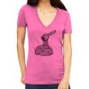 Tultex 214 - Ladies' Slim Fit Fine Jersey V-Neck Thumbnail