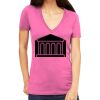Tultex 214 - Ladies' Slim Fit Fine Jersey V-Neck Thumbnail