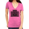 Tultex 214 - Ladies' Slim Fit Fine Jersey V-Neck Thumbnail