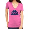Tultex 214 - Ladies' Slim Fit Fine Jersey V-Neck Thumbnail