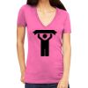 Tultex 214 - Ladies' Slim Fit Fine Jersey V-Neck Thumbnail