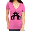 Tultex 214 - Ladies' Slim Fit Fine Jersey V-Neck Thumbnail