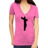 Tultex 214 - Ladies' Slim Fit Fine Jersey V-Neck Thumbnail