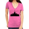 Tultex 214 - Ladies' Slim Fit Fine Jersey V-Neck Thumbnail