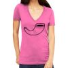 Tultex 214 - Ladies' Slim Fit Fine Jersey V-Neck Thumbnail