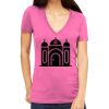 Tultex 214 - Ladies' Slim Fit Fine Jersey V-Neck Thumbnail