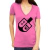 Tultex 214 - Ladies' Slim Fit Fine Jersey V-Neck Thumbnail