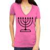 Tultex 214 - Ladies' Slim Fit Fine Jersey V-Neck Thumbnail