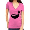 Tultex 214 - Ladies' Slim Fit Fine Jersey V-Neck Thumbnail