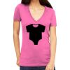 Tultex 214 - Ladies' Slim Fit Fine Jersey V-Neck Thumbnail