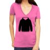 Tultex 214 - Ladies' Slim Fit Fine Jersey V-Neck Thumbnail