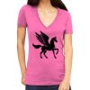 Tultex 214 - Ladies' Slim Fit Fine Jersey V-Neck Thumbnail