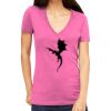 Tultex 214 - Ladies' Slim Fit Fine Jersey V-Neck Thumbnail