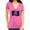 Tultex 214 - Ladies' Slim Fit Fine Jersey V-Neck Thumbnail
