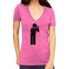 Tultex 214 - Ladies' Slim Fit Fine Jersey V-Neck Thumbnail