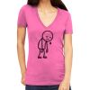Tultex 214 - Ladies' Slim Fit Fine Jersey V-Neck Thumbnail