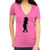 Tultex 214 - Ladies' Slim Fit Fine Jersey V-Neck Thumbnail